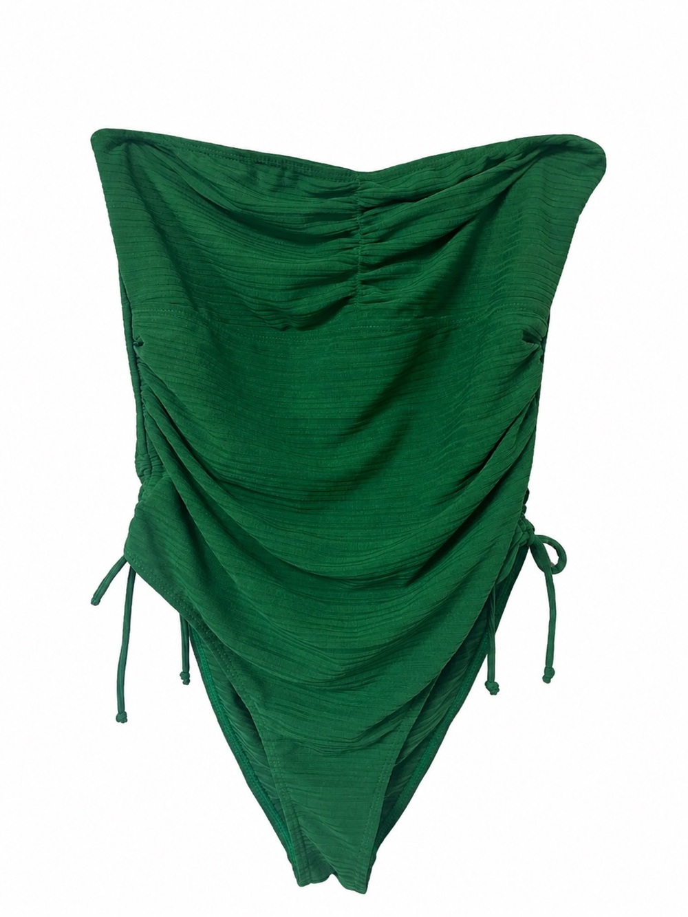 SHEIN Emerald Green Ruched One-Piece Swimsuit